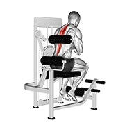 Extensión lumbar en máquina