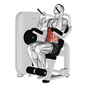 Abdominales sentado en máquina