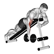 Curl martillo a un brazo prono con mancuernas