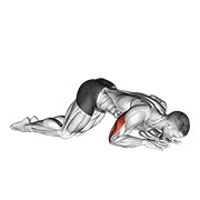 Extensión de tríceps de rodillas con peso corporal