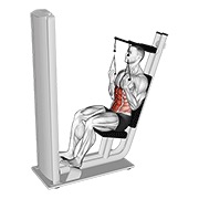 Abdominales sentado en máquina