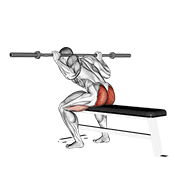 Buenos días sentado con barra