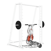 Prensa de piernas en máquina Smith