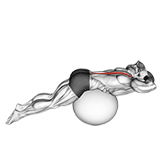 Extensión lumbar en pelota de estabilidad