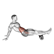 Abdominales inverso con rueda