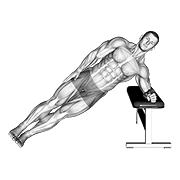 Plancha inclinado lateral con peso corporal
